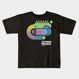 Music Festival Design Kids T-Shirt